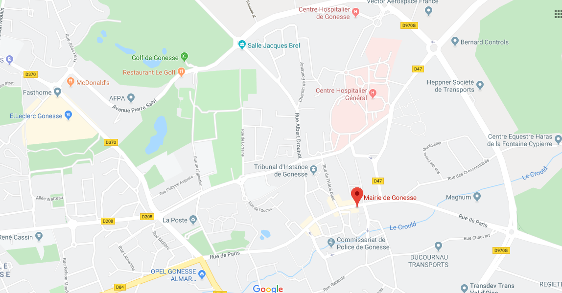 Plan mairie gonesse